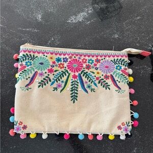 Steven By Steve Madden Colorful Embroidered Clutch